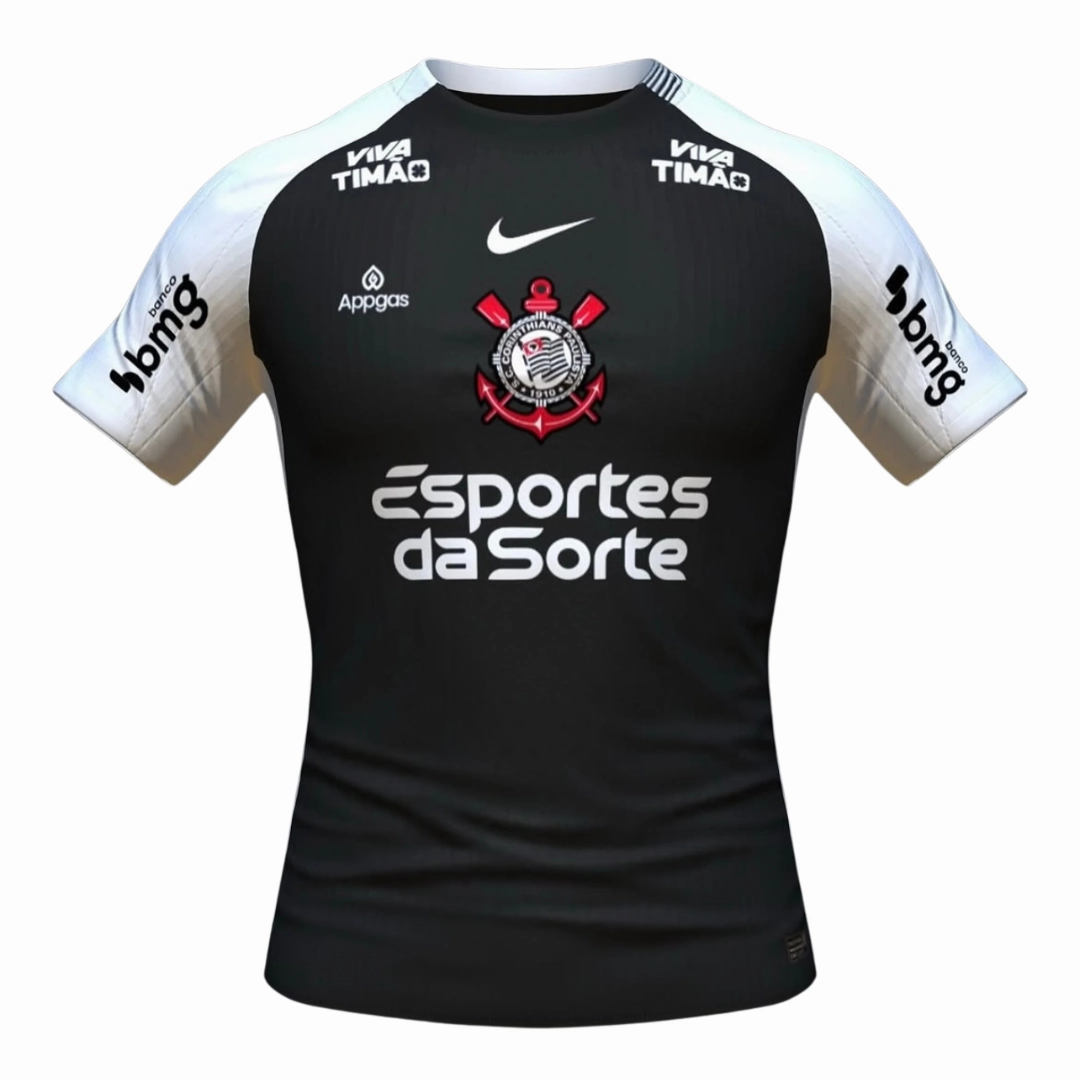 football fan bags Camisa Corinthians II 25/26   Patrocnios - Verso - Torcedor football fan jackets