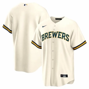 football fan bags Camisa MLB Milwaukee Brewers Nike Home Torcedor Masculina Bege soccer supporter flags