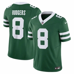 football fan bags Camisa NFL New York Jets Green Aaron Rodgers 8 Nike Legacy Jersey Verde football fan shoelaces