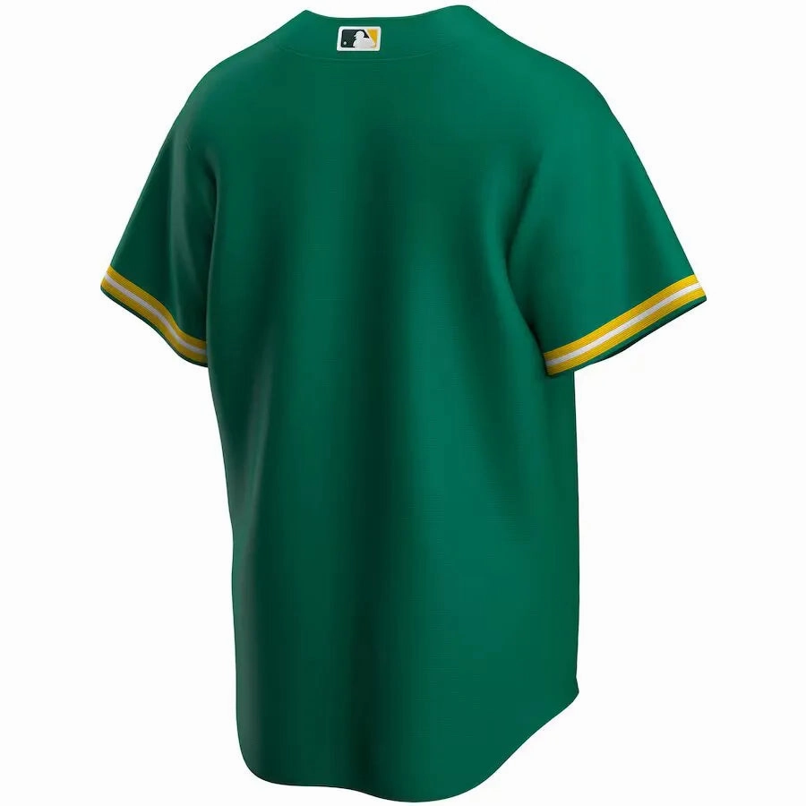 football fan blankets Camisa MLB Oakland Athletics Nike Alternate Torcedor Masculina Verde
