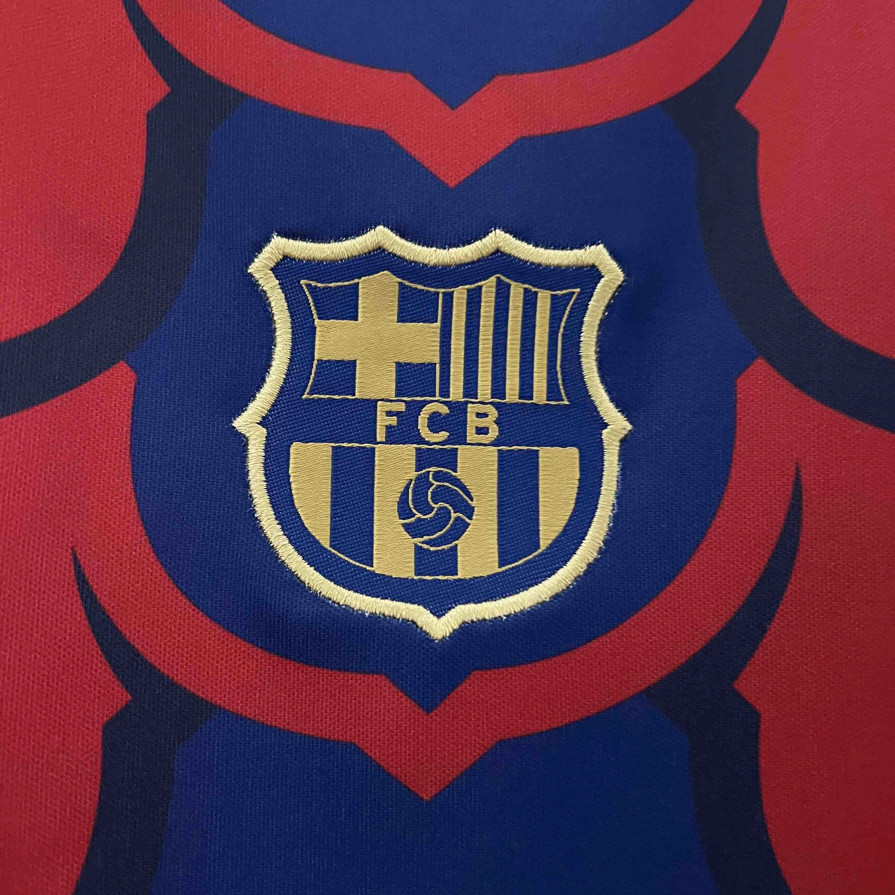football fan caps Camisa Barcelona Pr Jogo 23/24 - Verso - Torcedor