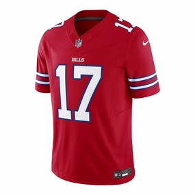 football fan cushions Camisa NFL Buffalo Bills Josh Allen 17 Nike Limited Jersey Vermelha football fan bags