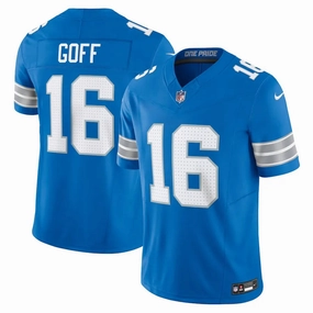 football fan cushions Camisa NFL Detroit Lions Blue Nike Jared Goff 16 Limited Jersey Masculina Azul soccer fan backpacks
