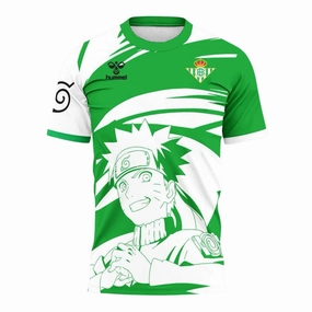 football fan face masks Camisa Real Betis Edio Especial Hummel / Naruto 25/26 - Verso - Torcedor football club socks