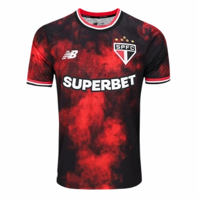 football fan face paint Camisa So Paulo III 24/25   Patrocnios - Verso - Torcedor soccer supporter badges