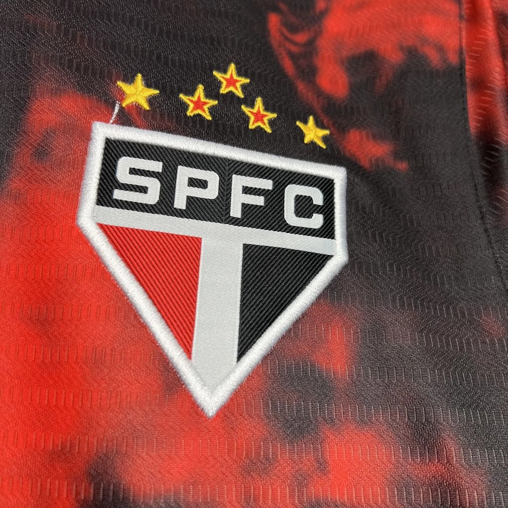 football fan face paint Camisa So Paulo III 24/25   Patrocnios - Verso - Torcedor