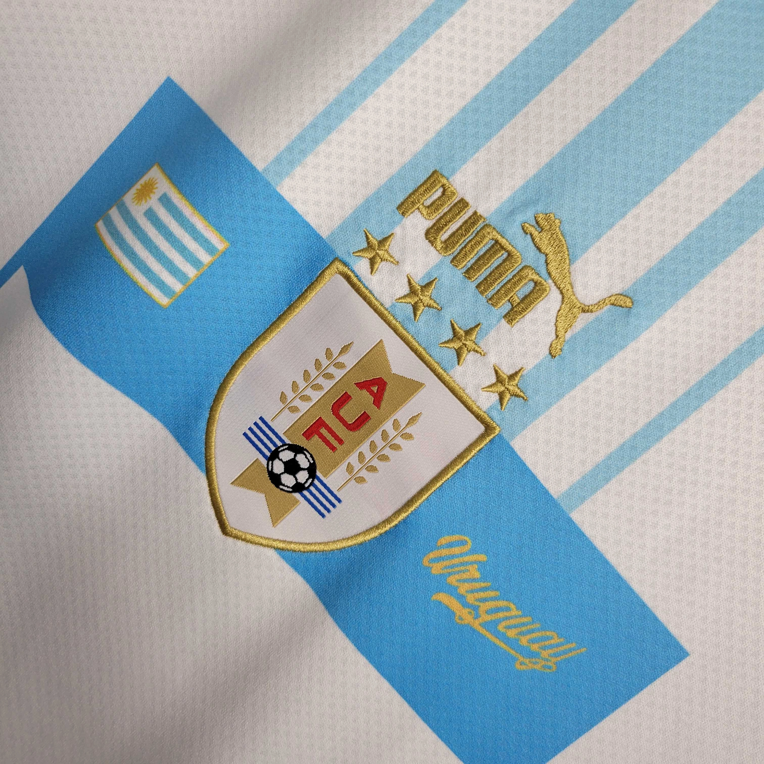 football fan flags Camisa Uruguai II 22/23 - Verso - Retr