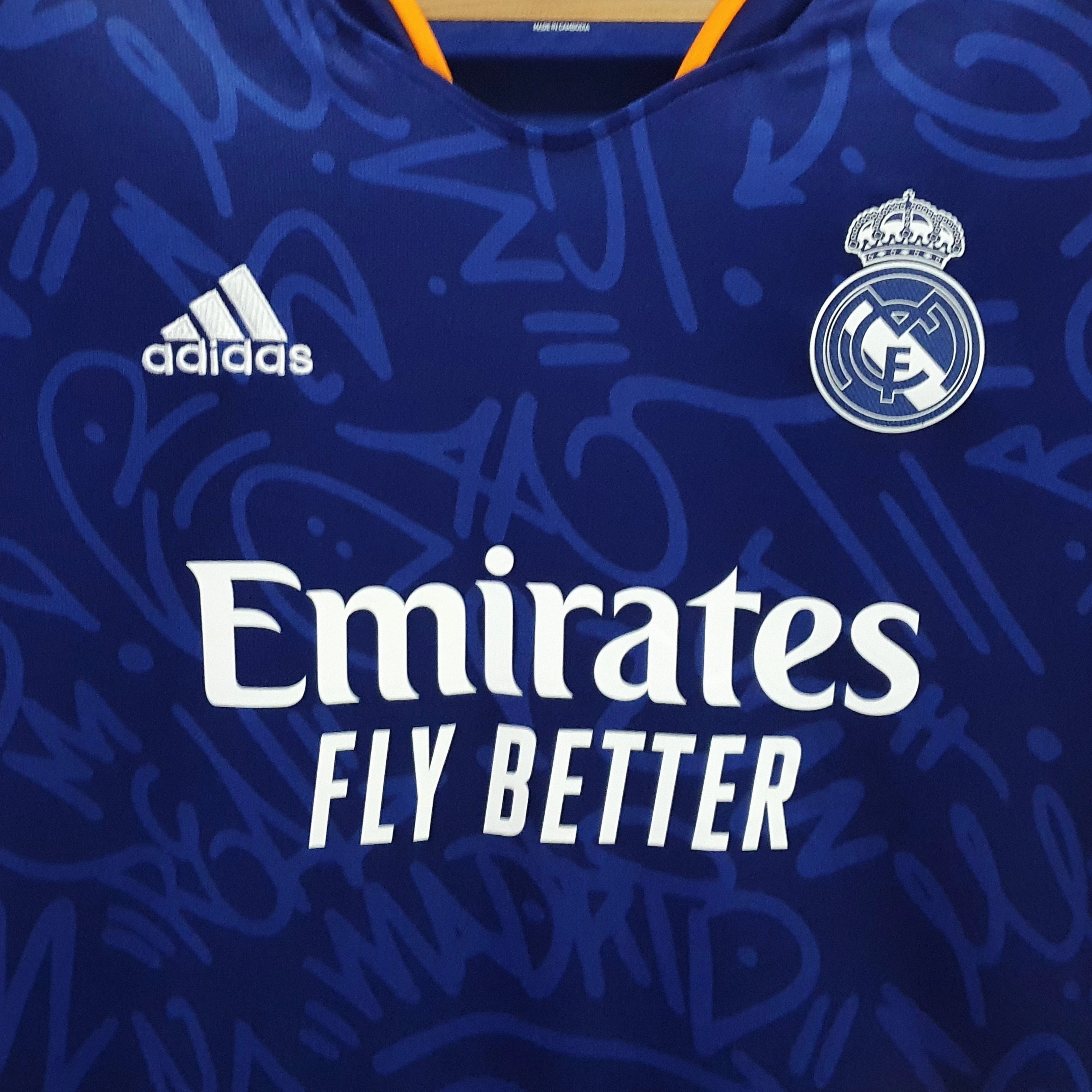 football fan hats Camisa Real Madrid II 21/22 - Verso - Retr