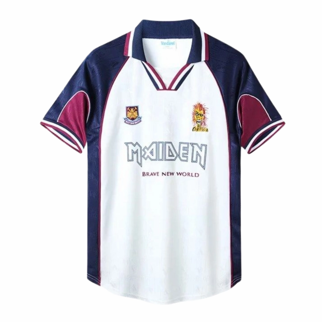 football fan keychains Camisa West Ham Edio Especial Aron Maiden N7 99/00 - Verso - Retr football fan posters