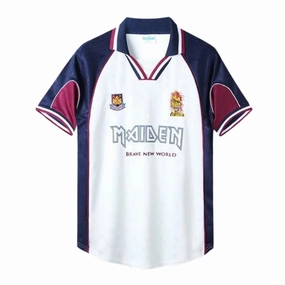 football fan keychains Camisa West Ham Edio Especial Aron Maiden N7 99/00 - Verso - Retr football fan posters