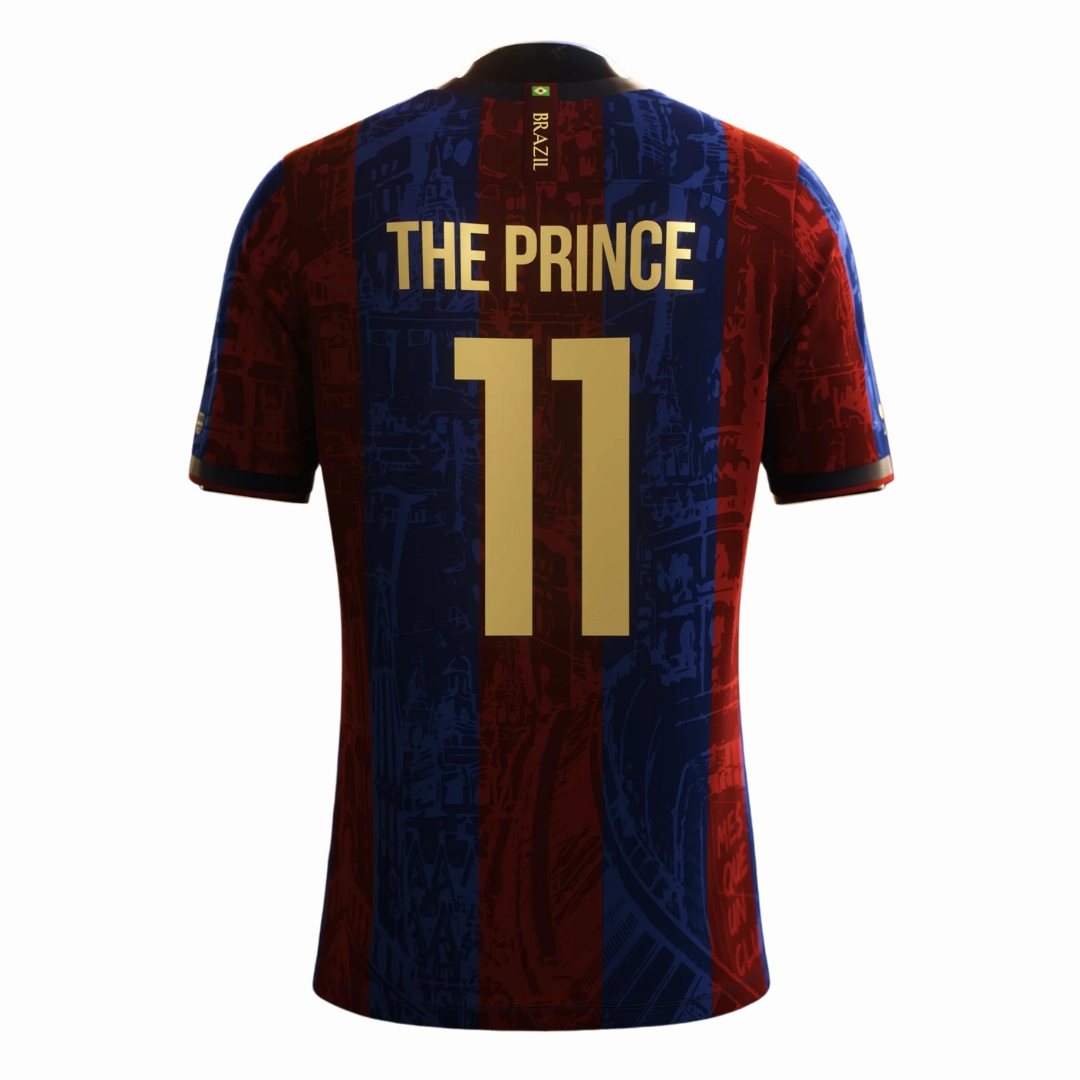 football fan pins Camisa Barcelona Edio Especial The Princi Neymar N11 24/25 - Verso - Torcedor