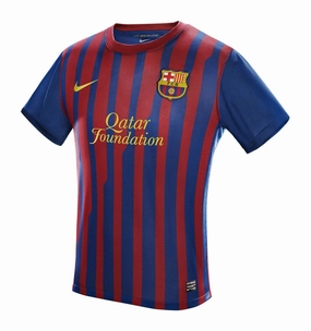 football fan pins Camisa Barcelona I 11/12 - Verso - Retr football club jackets