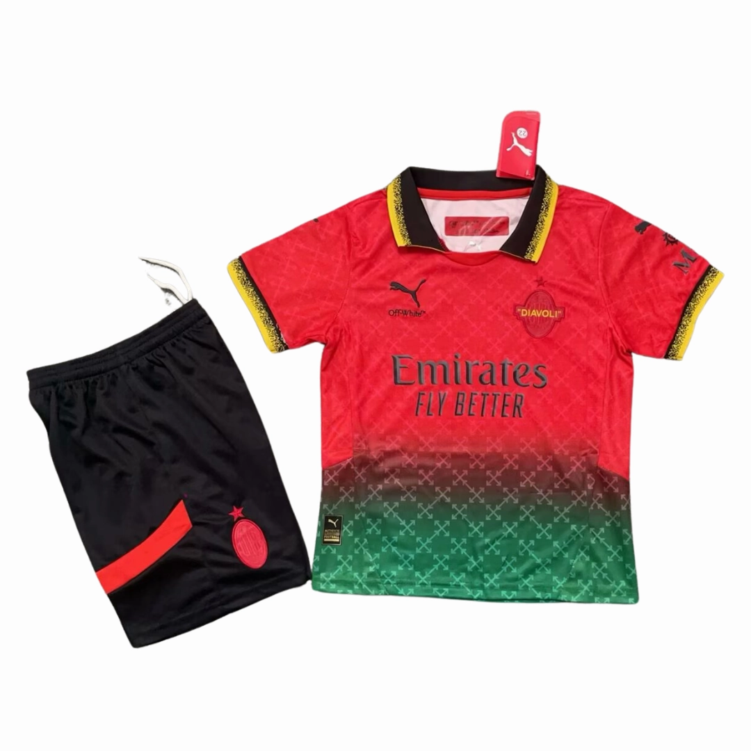 football fan pins Conjunto Milan Goleiro 24/25 - Vers?o - Infantil football fan jackets