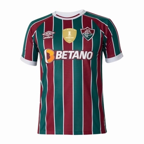 football fan posters Camisa Fluminense I 23/24   Patch Campeo 2023 - Verso - Torcedor football hoodies for fans