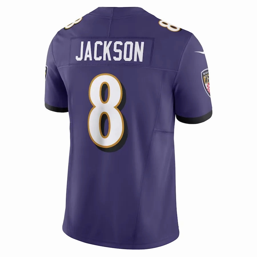 football fan posters Camisa NFL Baltimore Ravens Lamar Jackson 8 Nike Limited Jersey Roxa