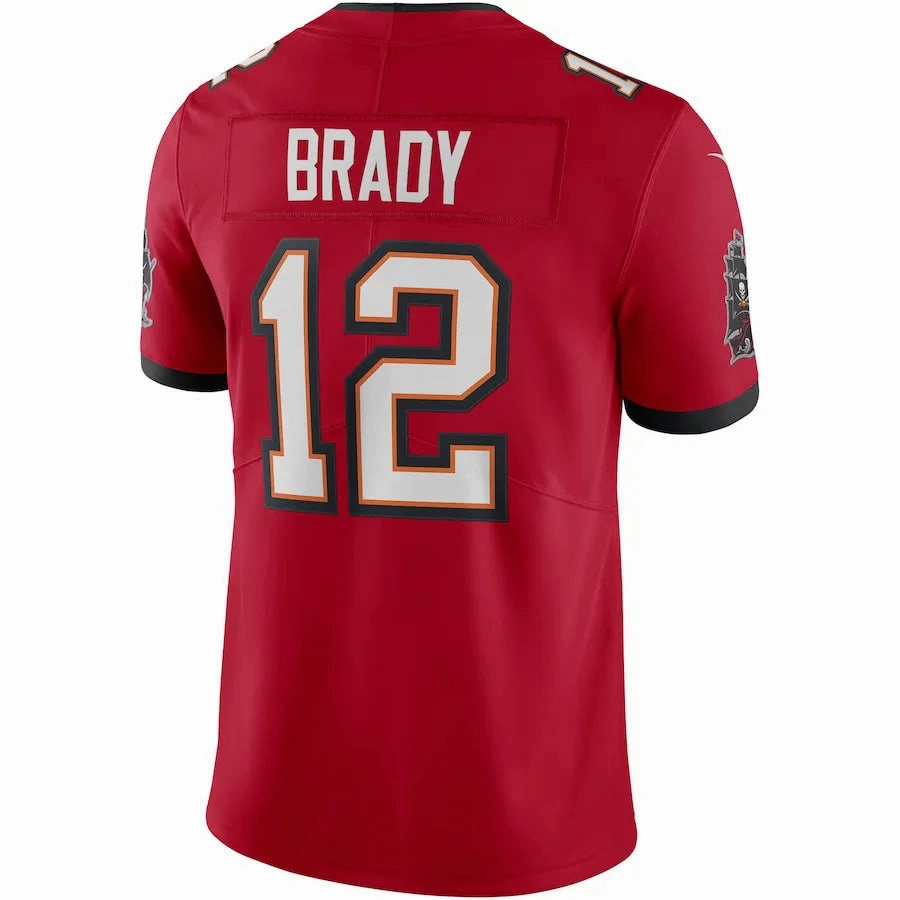 football fan shoelaces Camisa NFL Tampa Bay Buccaneers Tom Brady Nike Limited Jersey Vermelha