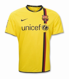 football fan socks Camisa Barcelona II 08/09 - Verso - Retr football gloves for supporters