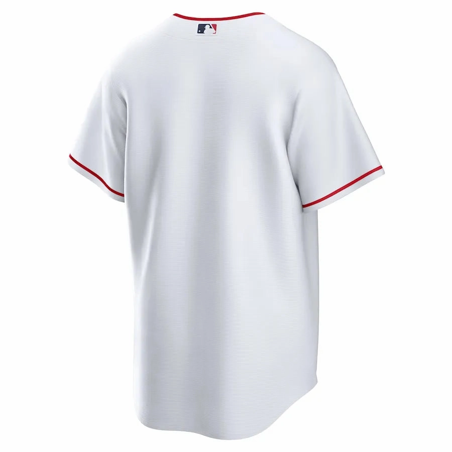 football fan socks Camisa MLB Los Angeles Angels Nike White Home Torcedor Masculina Branca