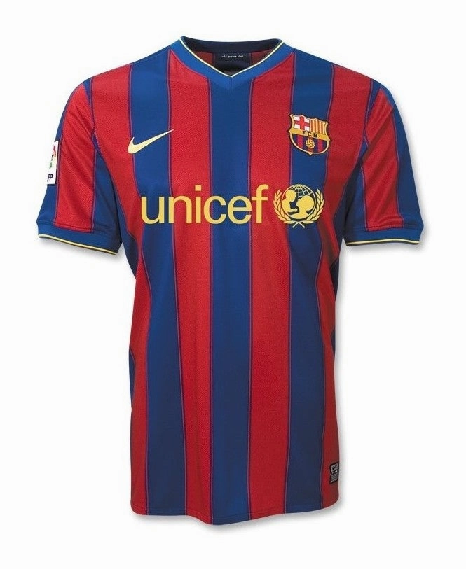 football fan stickers Camisa Barcelona I 09/10 - Verso - Retr football club keychains
