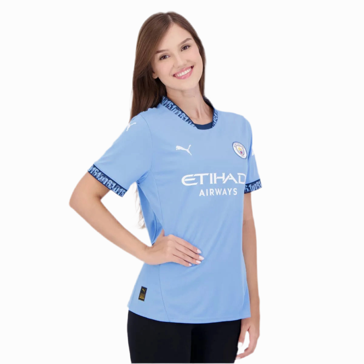 football fan towels Camisa Manchester City I 24/25 - Verso - Feminina