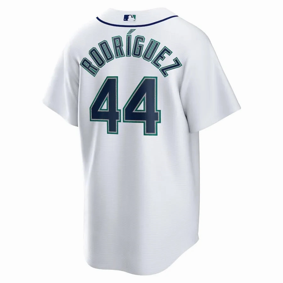 football fan wallets Camisa MLB Seattle Mariners Nike Home Torcedor Masculina Branca Julio Rodriguez 44