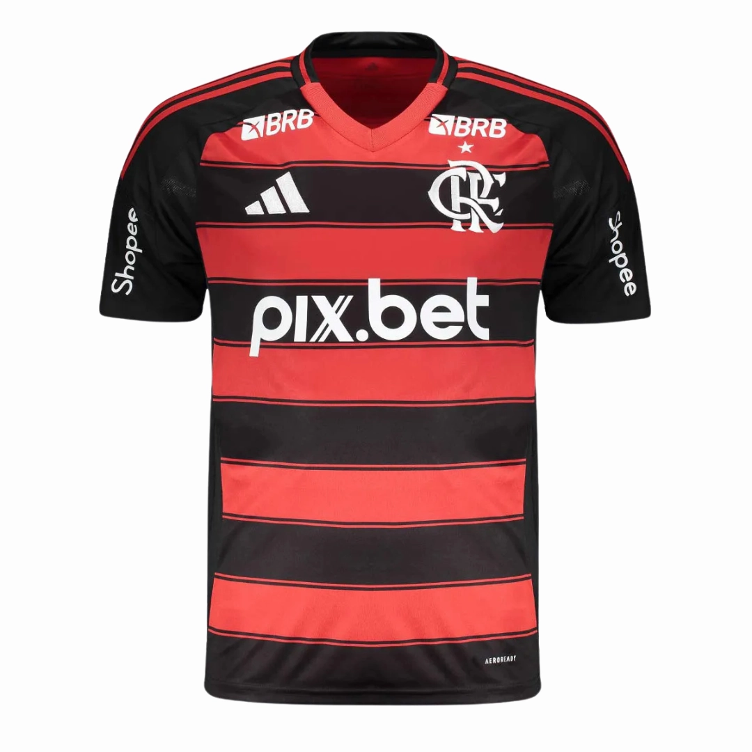 football fan water bottles Camisa Flamengo I 25/26   Patrocnios - Verso - Torcedor football fan notebooks