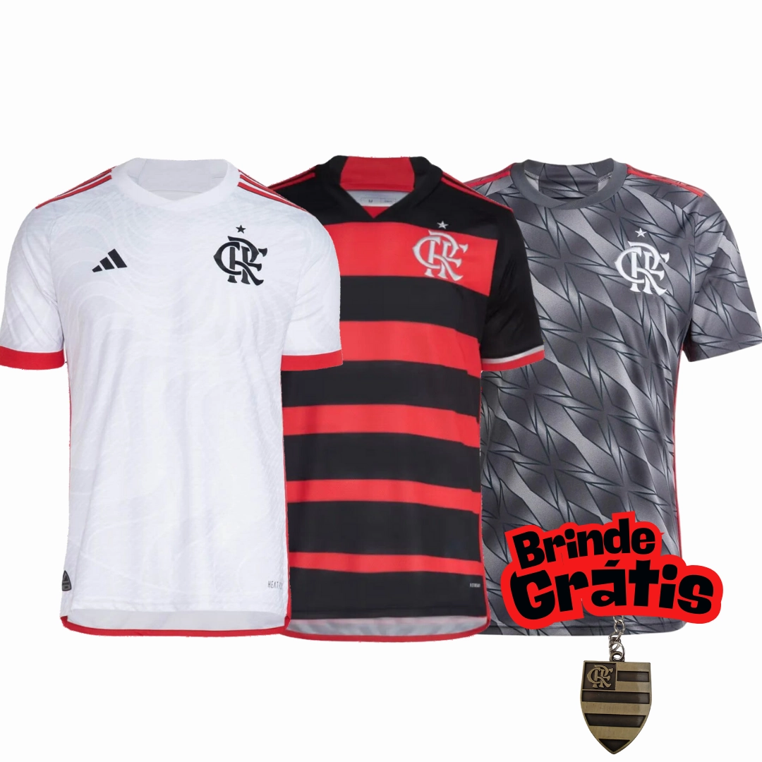 football fan water bottles Kit Flamengo I, II, III 24/25   Brinde - Verso -  Kit Torcedor football fan socks