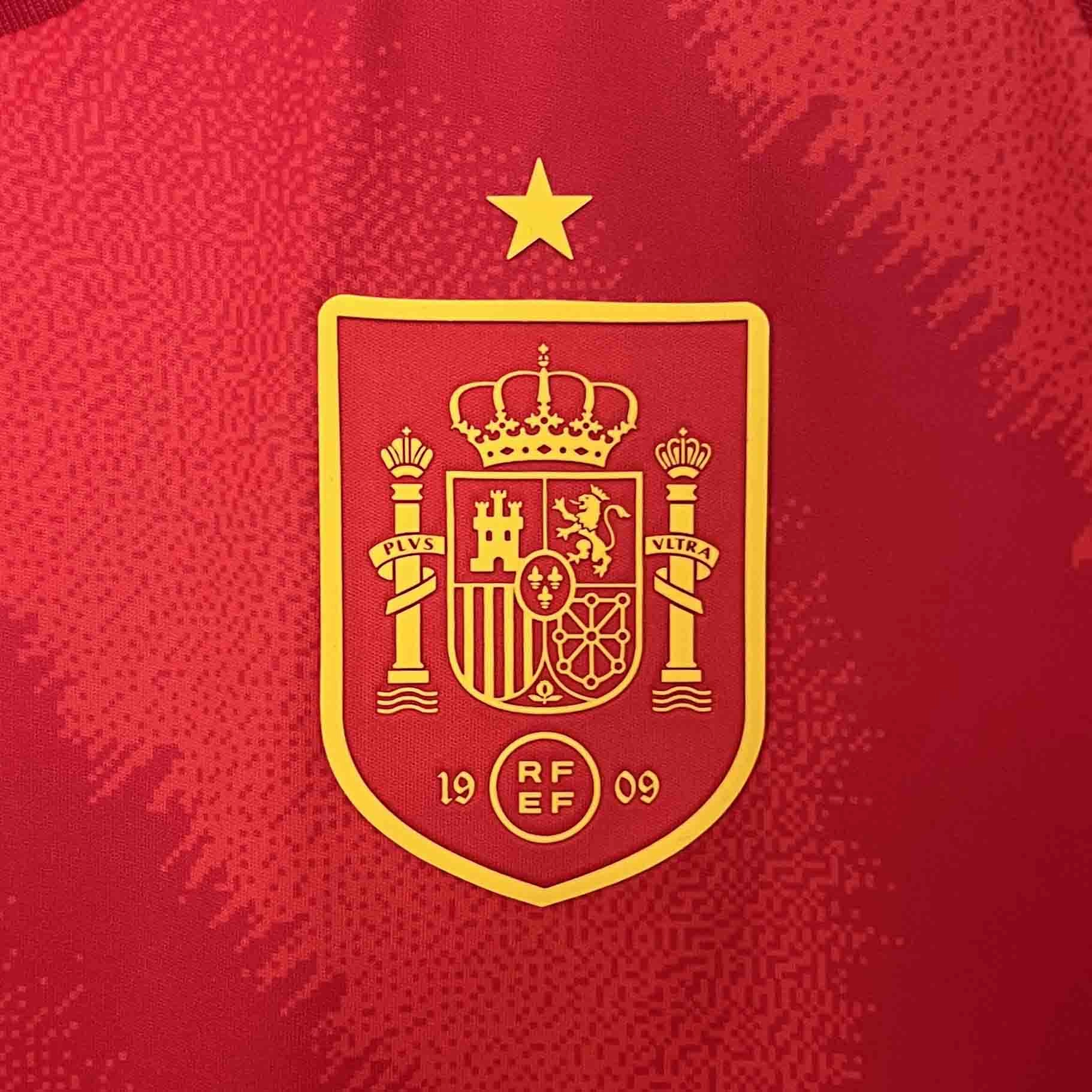 football hoodies for fans Camisa Espanha I 24/25 - Verso - Torcedor