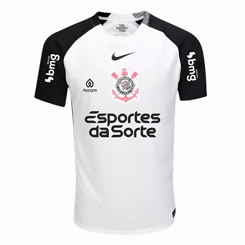 football matchday essentials Camisa Corinthians I 25/26   Patrocnios - Verso - Jogador soccer fan mugs