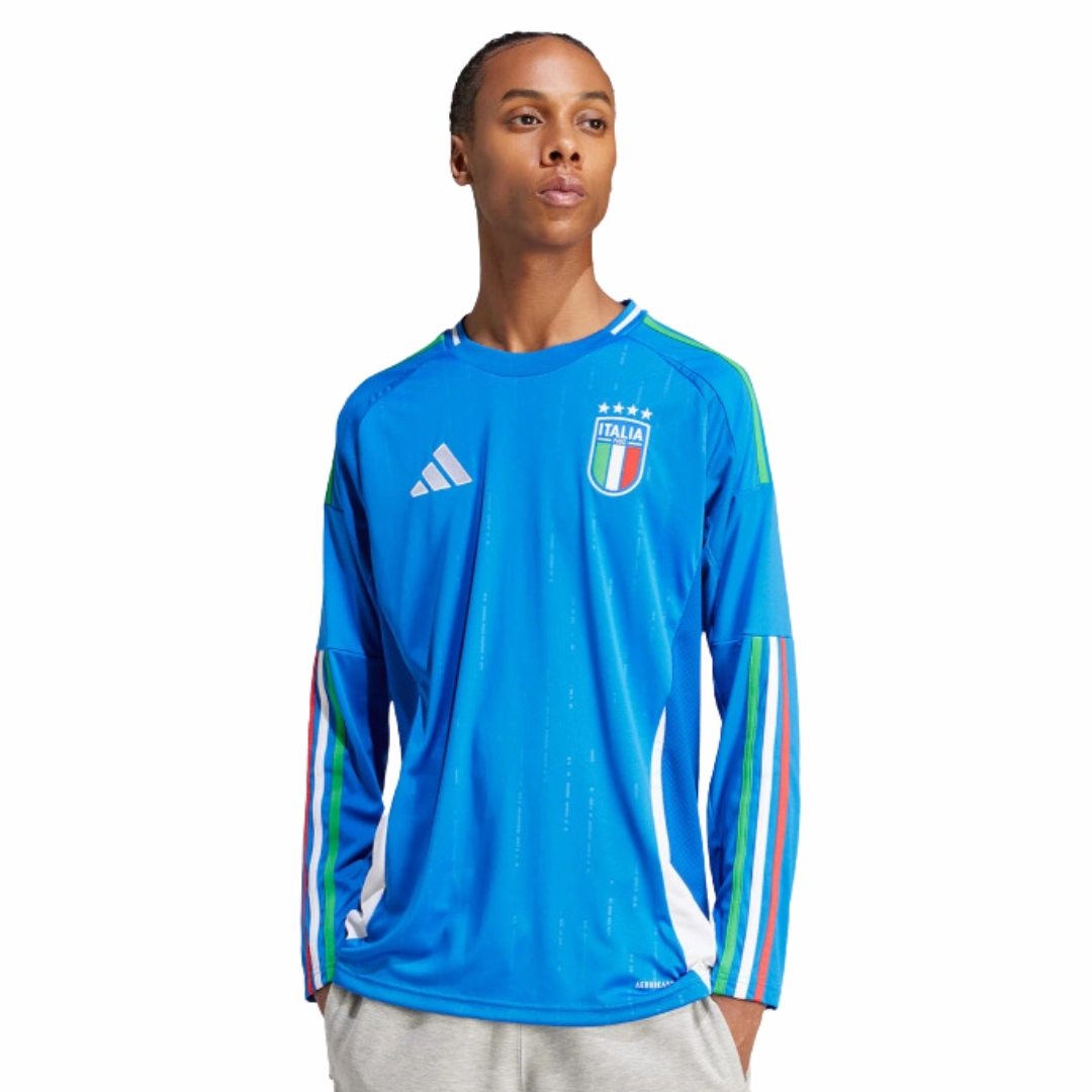 football star memorabilia Camisa Itlia I 24/25 - Verso - Manga Longa premier league fan shop