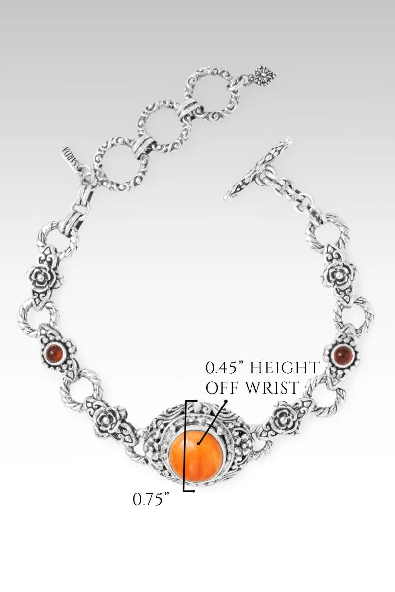Forgiven and Free Bracelet? in Orange Spiny Oyster & Carnelian
