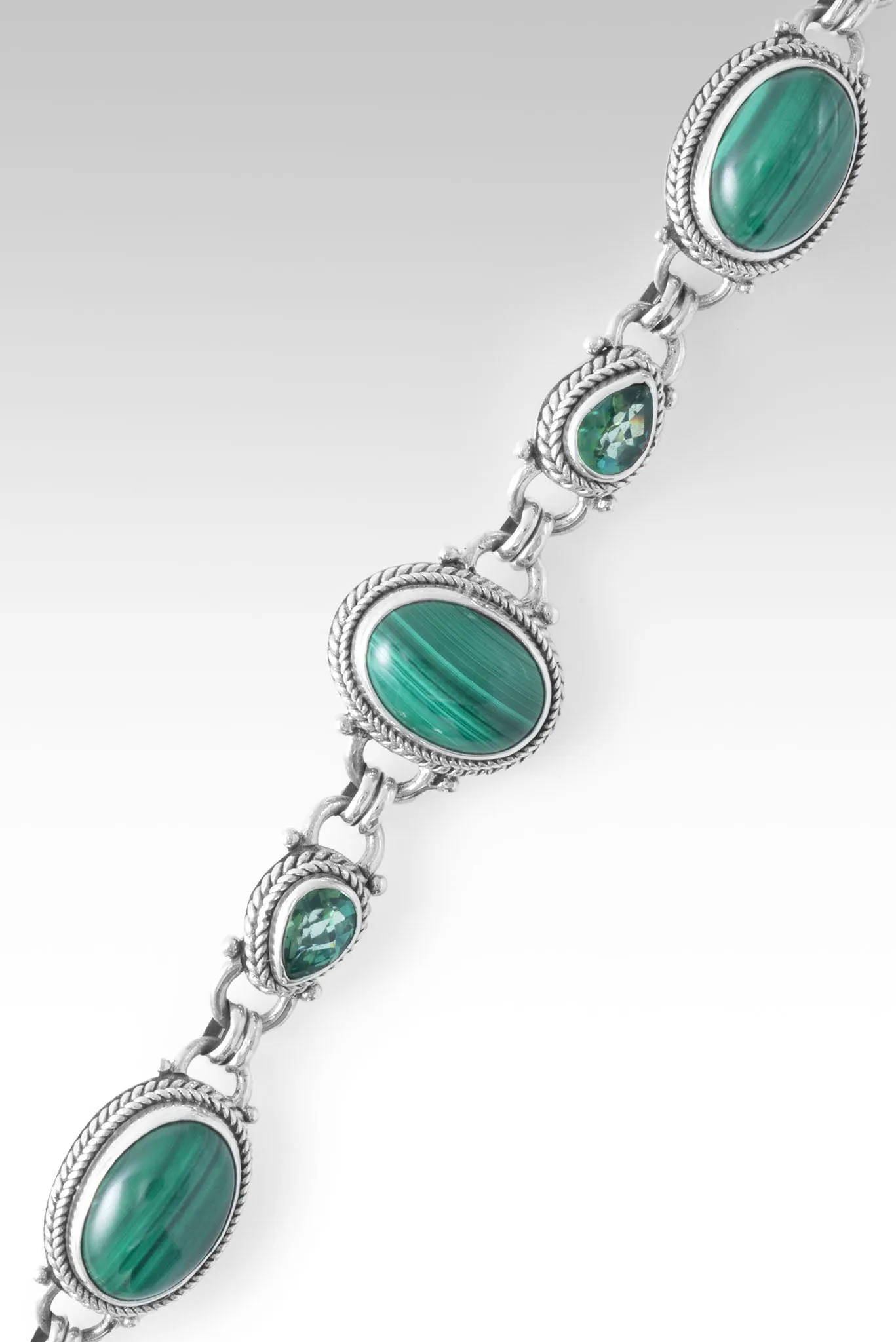 Fullness of Joy Bracelet? in Malachite & Bali Hai? Mystic Topaz