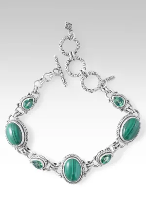 Fullness of Joy Bracelet? in Malachite & Bali Hai? Mystic Topaz