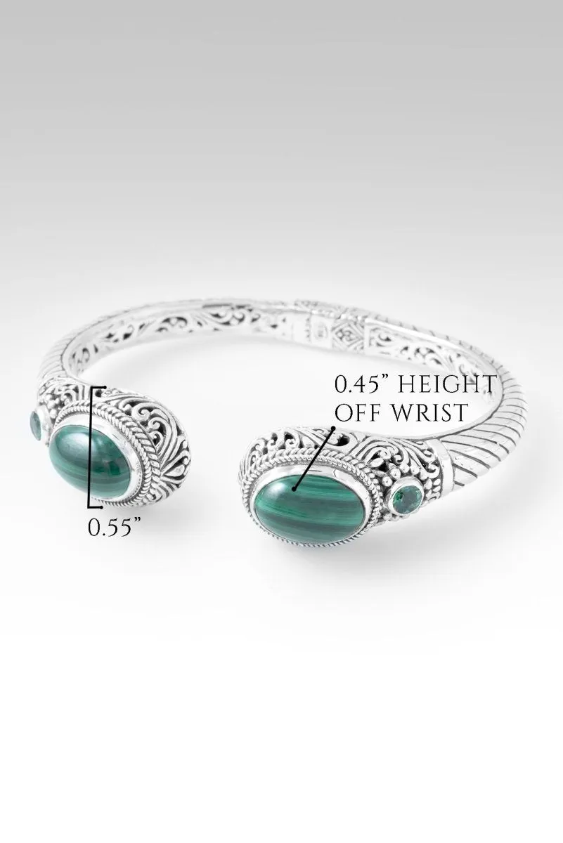 Fullness of Joy Tip-to-Tip Bracelet? in Malachite & Bali Hai? Mystic Topaz