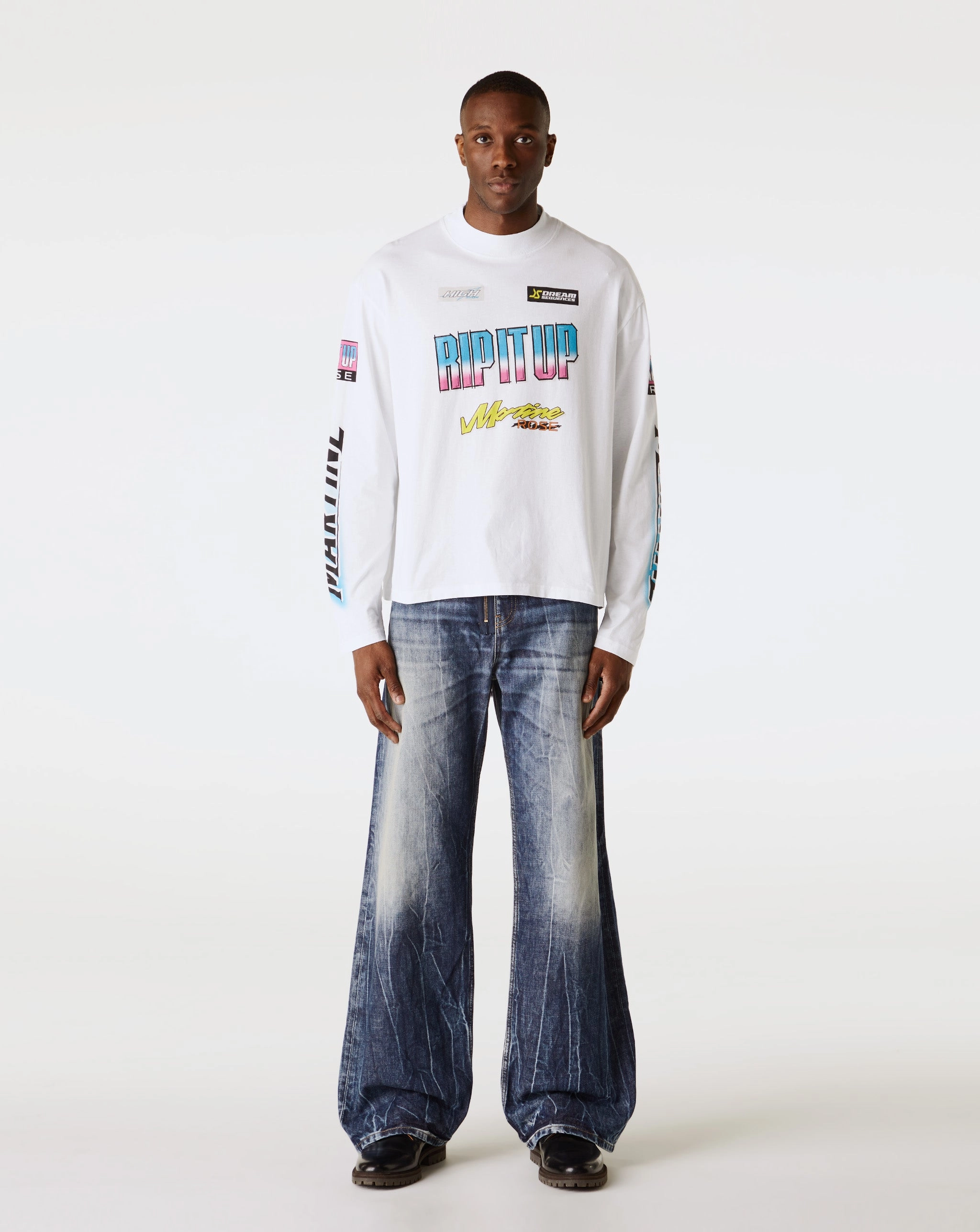 Funnel Neck Long Sleeve T-Shirt