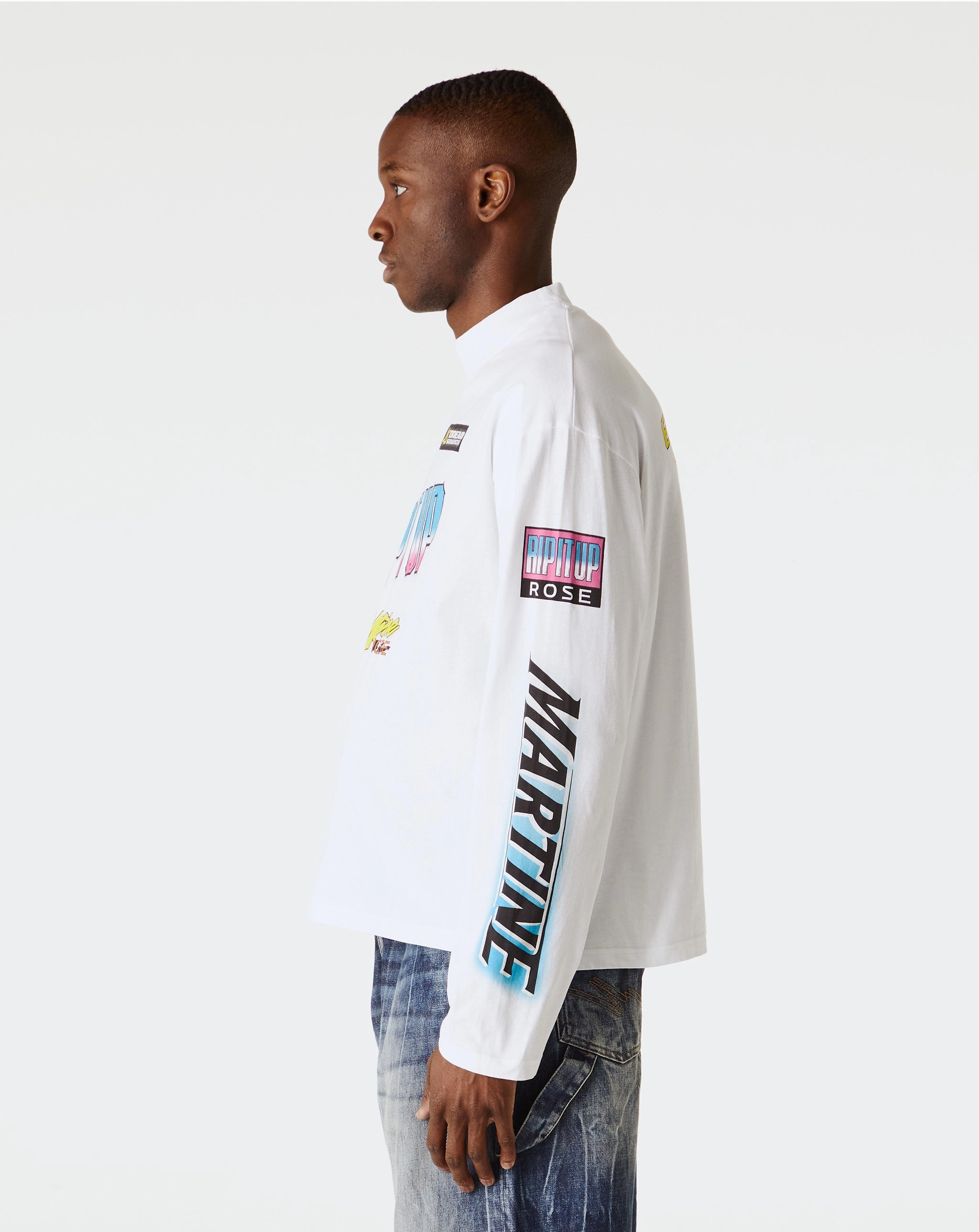 Funnel Neck Long Sleeve T-Shirt