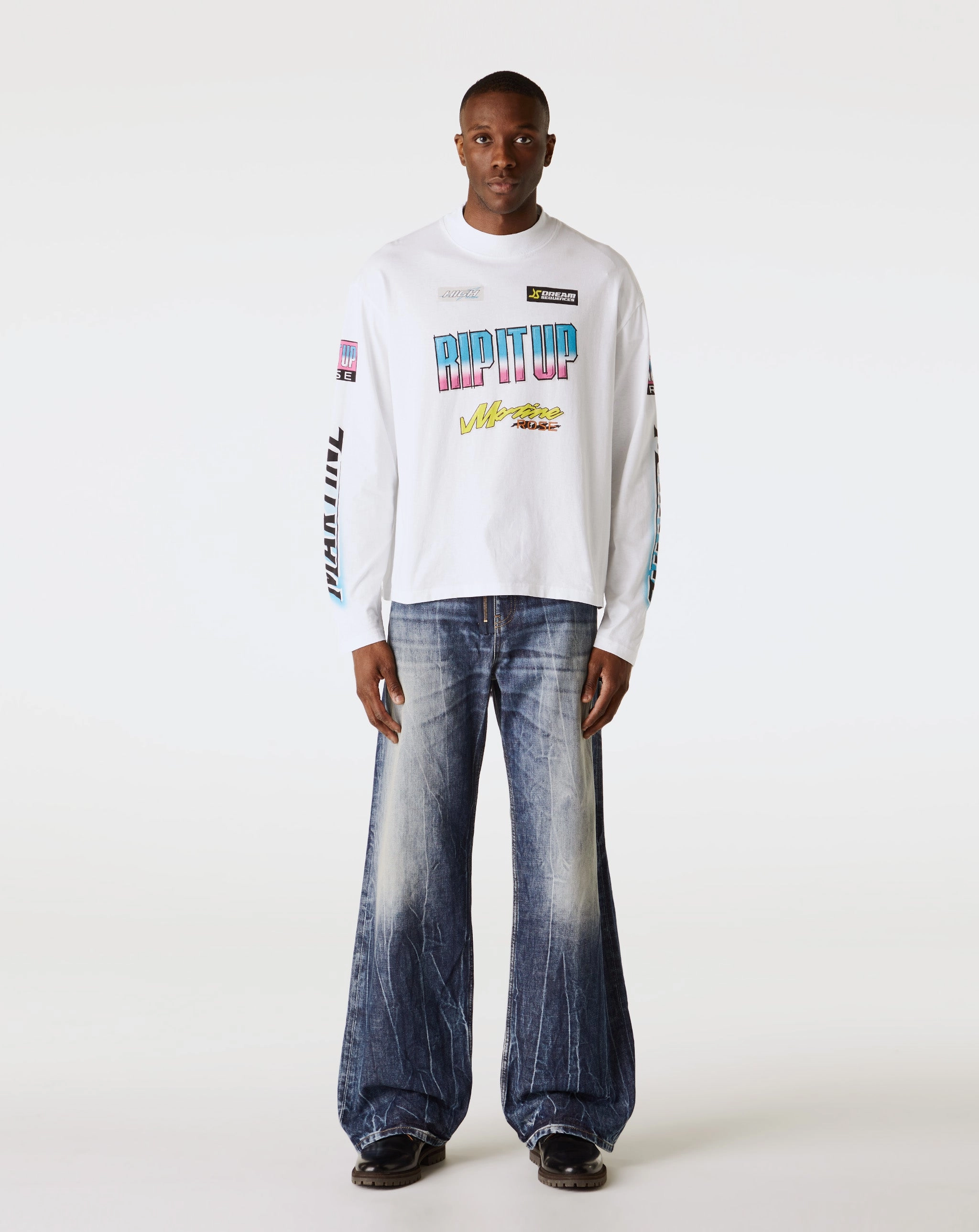 Funnel Neck Long Sleeve T-Shirt