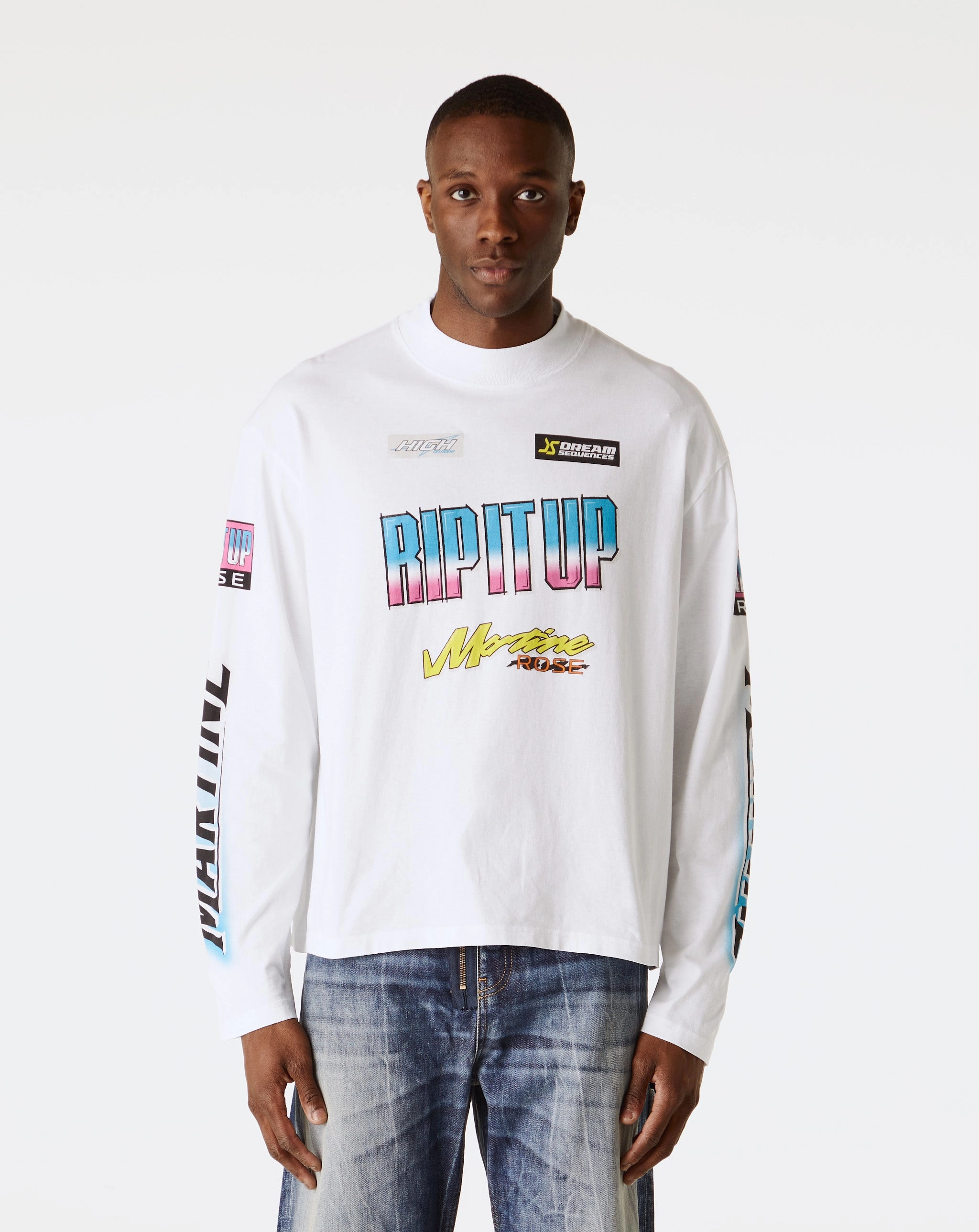 Funnel Neck Long Sleeve T-Shirt
