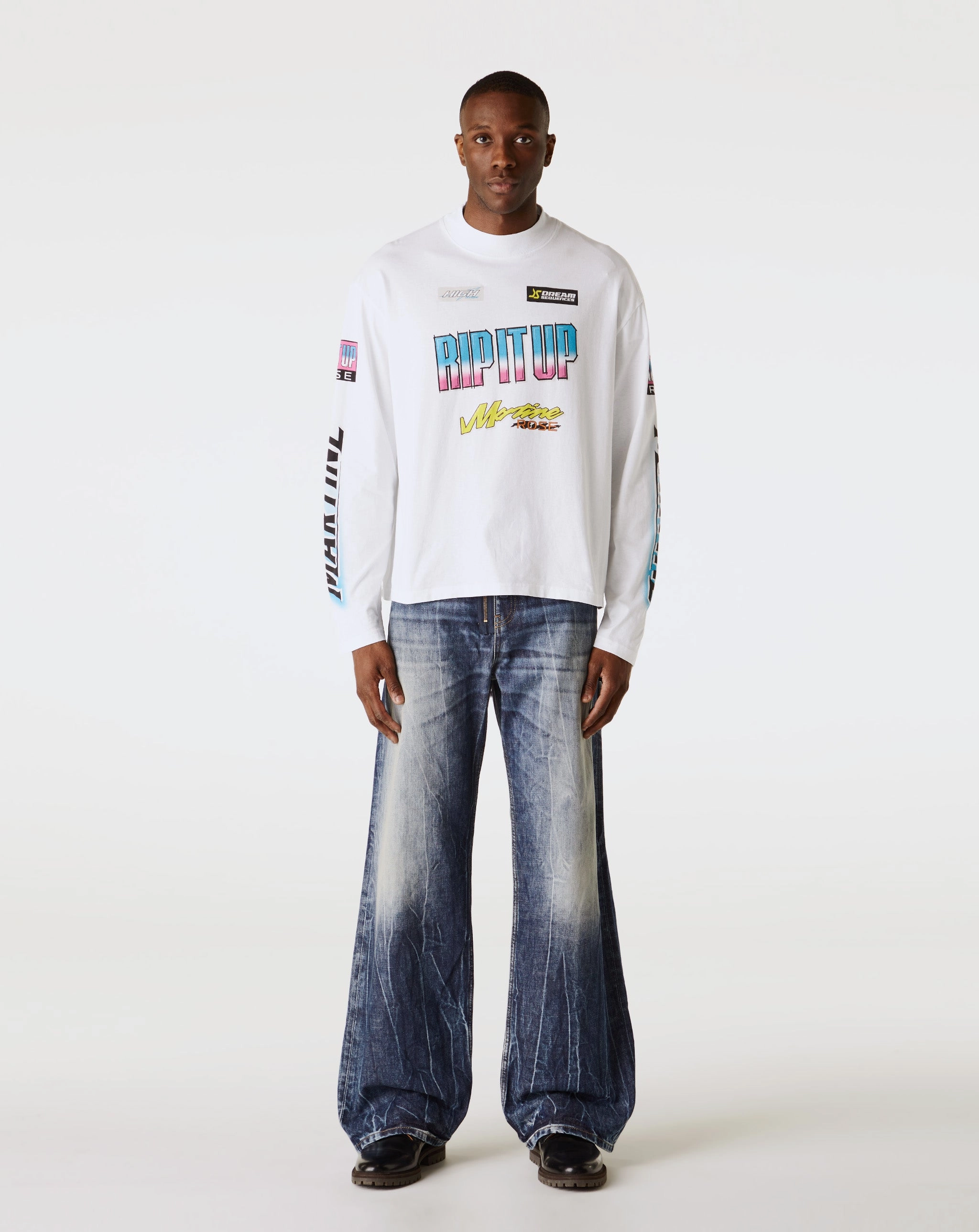 Funnel Neck Long Sleeve T-Shirt