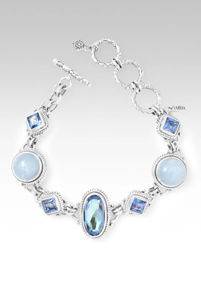 Glorious Promise Bracelet II? in Perfect Luck? Mystic Quartz, Aquamarine & Sheer Luck? Mystic Topaz