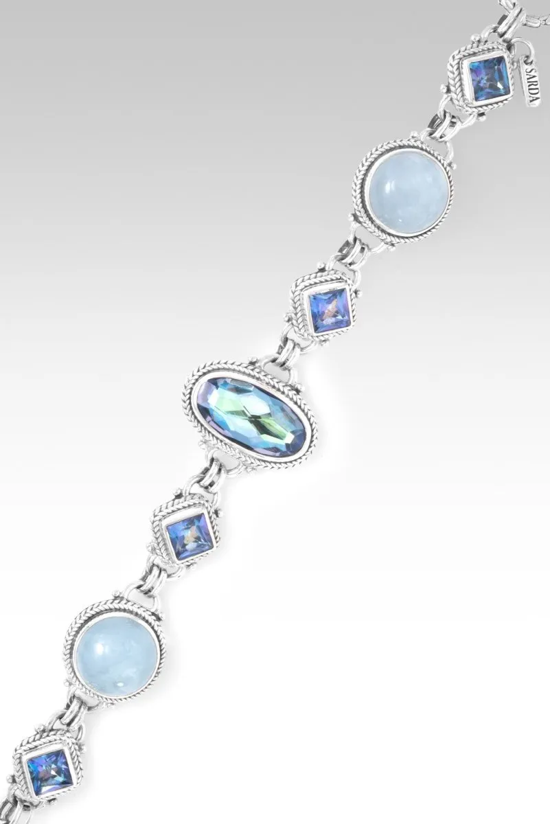 Glorious Promise Bracelet II? in Perfect Luck? Mystic Quartz, Aquamarine & Sheer Luck? Mystic Topaz