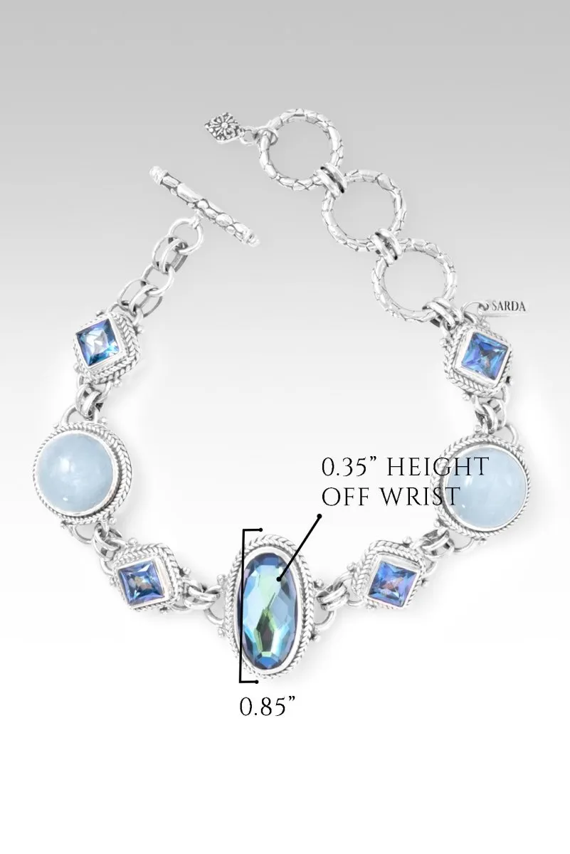 Glorious Promise Bracelet II? in Perfect Luck? Mystic Quartz, Aquamarine & Sheer Luck? Mystic Topaz
