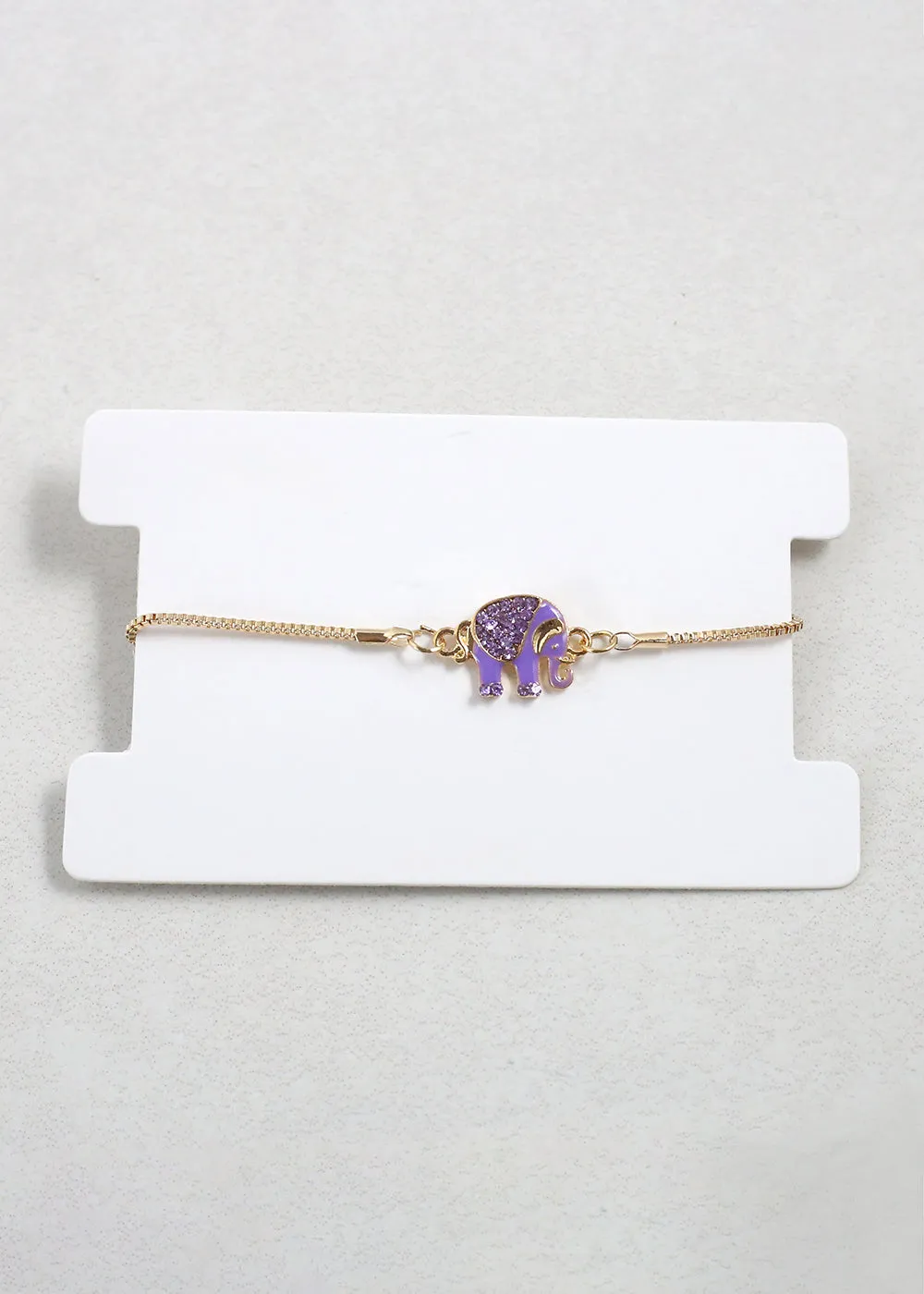 Gold Elephant Charm Bracelet