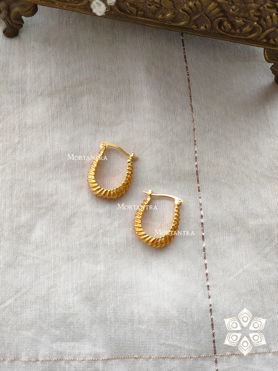 Gold Plated Temple Earrings - TMPEAR57