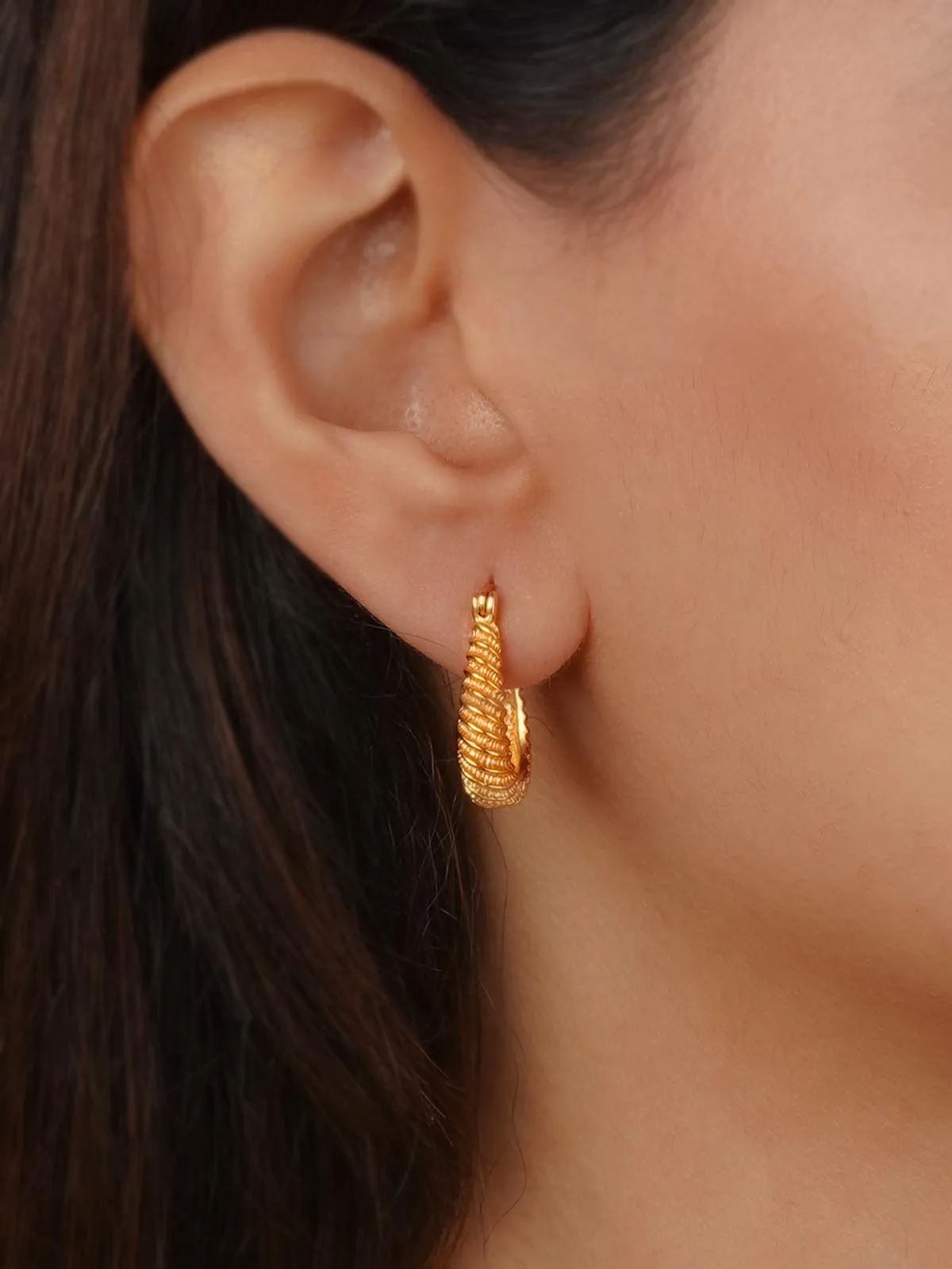 Gold Plated Temple Earrings - TMPEAR57