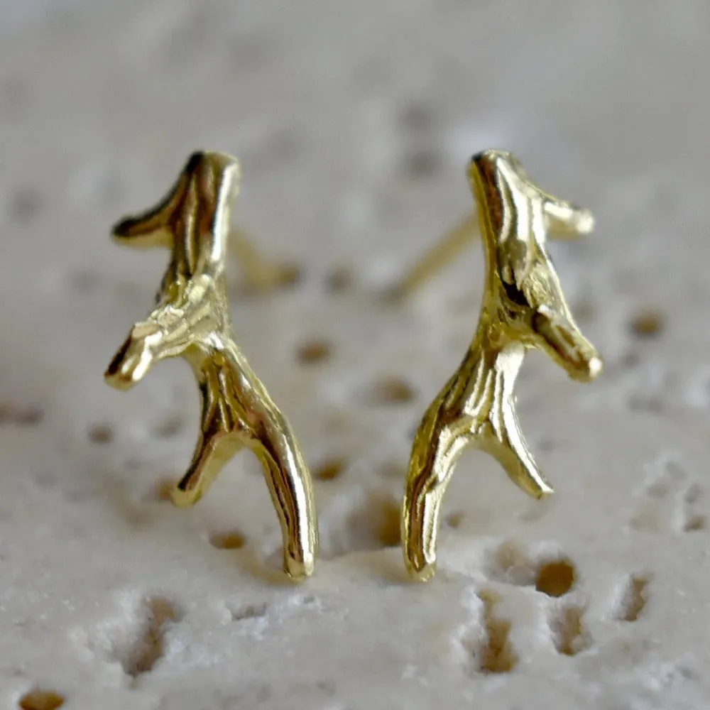 Gold Vermeil Antler Climbers