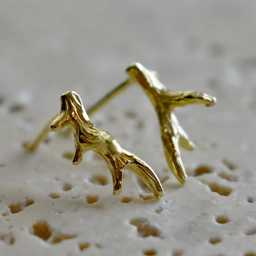 Gold Vermeil Antler Climbers