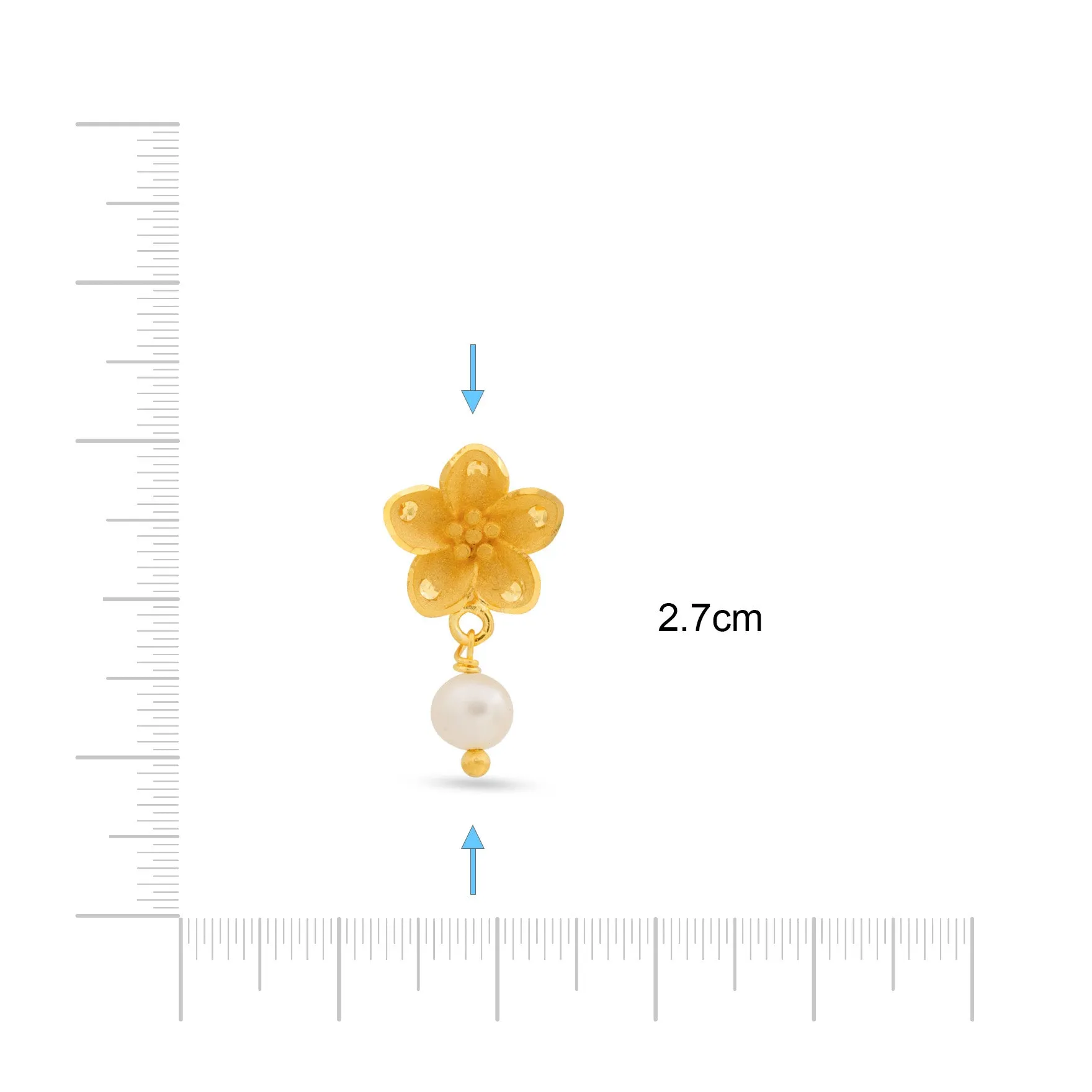 GOLDEN HANGING STUD PGHST60P-041