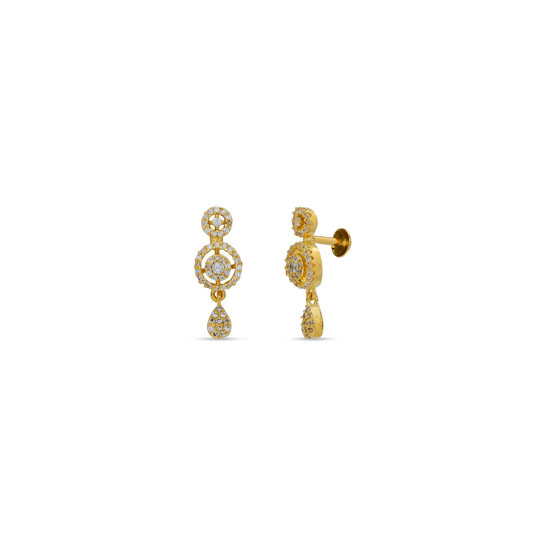GOLDEN HANGING STUD PSHST262W-041