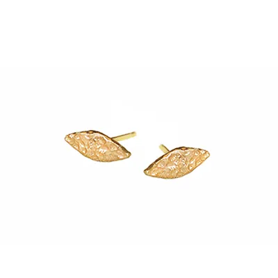 Golden Leaf Studs